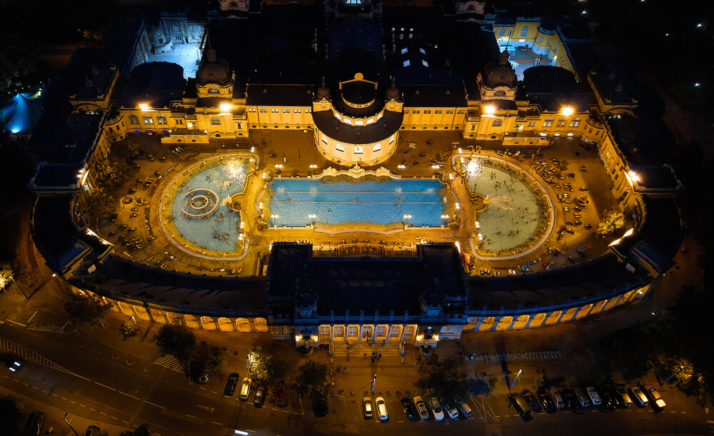 Széchenyi Heilbad in Ungarn, in Budapest